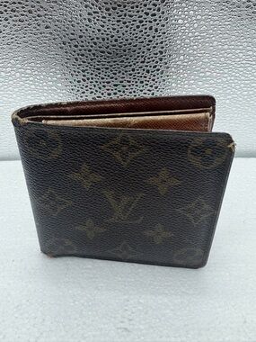Louis Vuitton Monogram Canvas Wallet in Brown and Tan - Fair Condition